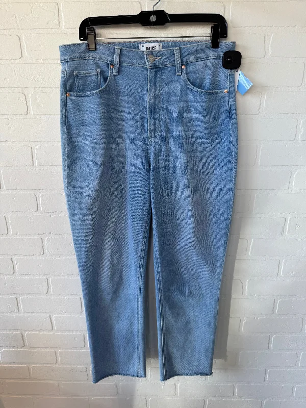 Jeans Cropped By Paige In Blue Denim, Size: 12