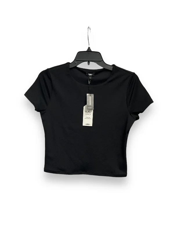 Top Short Sleeve By Express In Black, Size: M