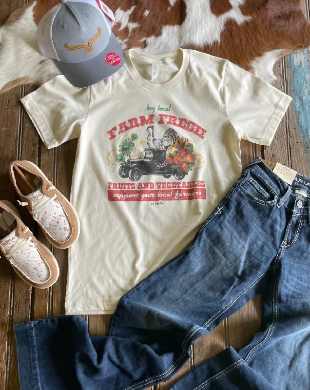 Farm Fresh Tee In White