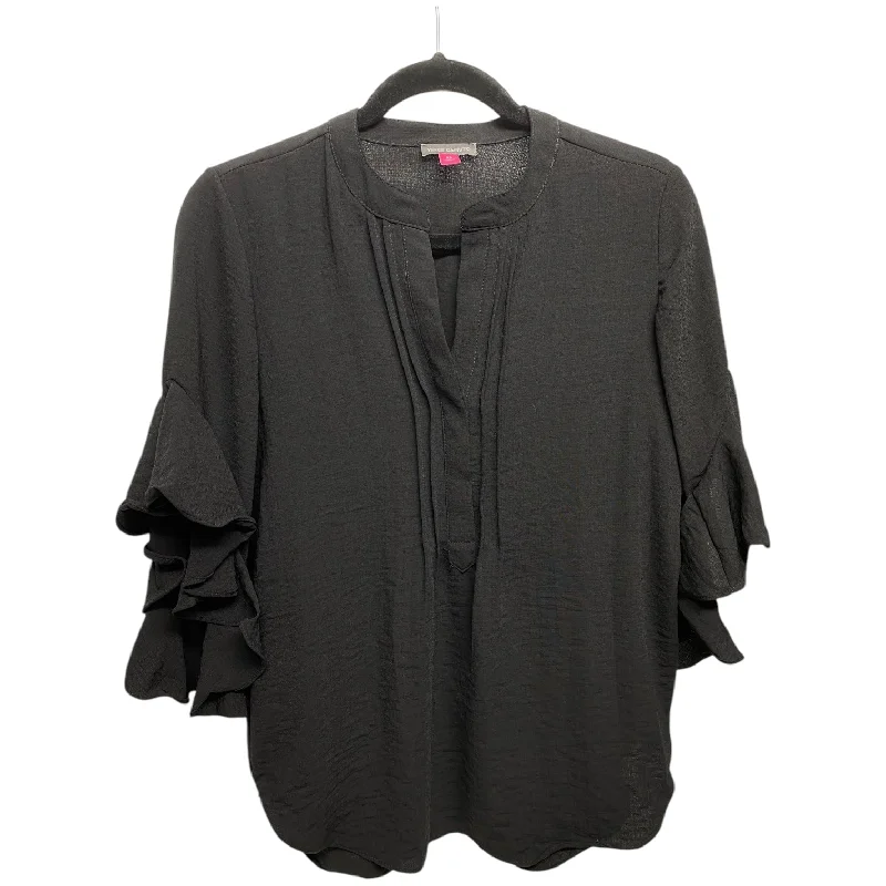 Top 3/4 Sleeve By Vince Camuto In Black, Size: Xs