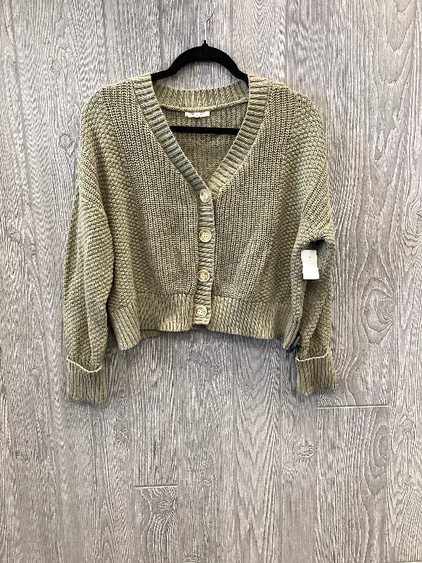 Sweater Cardigan By Maurices In Green, Size: M