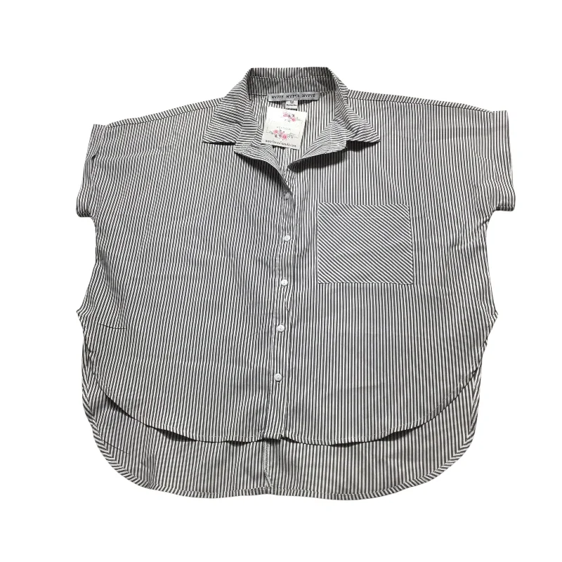 Top Short Sleeve By Hyfve In Striped Pattern, Size: M