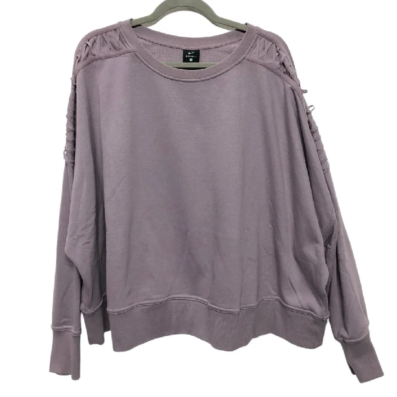 Sweatshirt Crewneck By Nike Apparel In Purple, Size: 3x