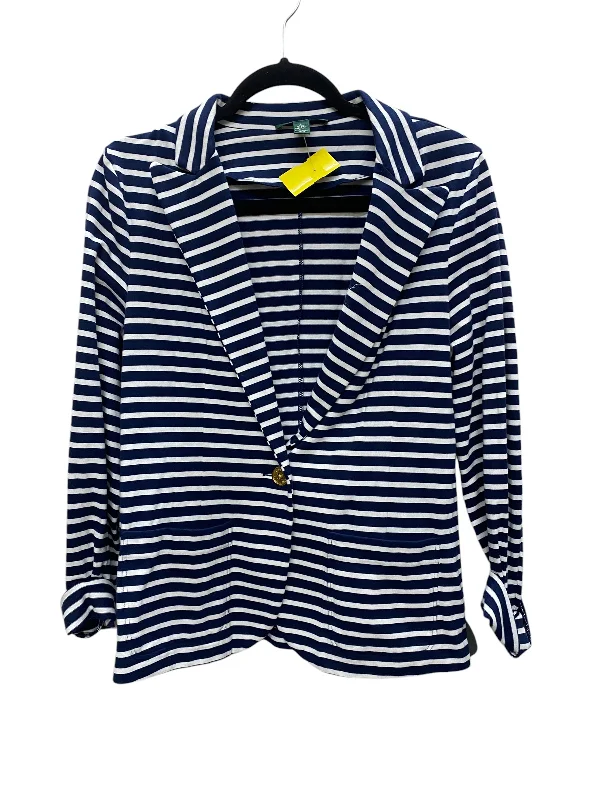 Blazer By Lauren By Ralph Lauren In Striped Pattern, Size: L