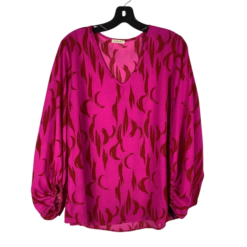 Top Long Sleeve By Jodifl In Pink, Size: M