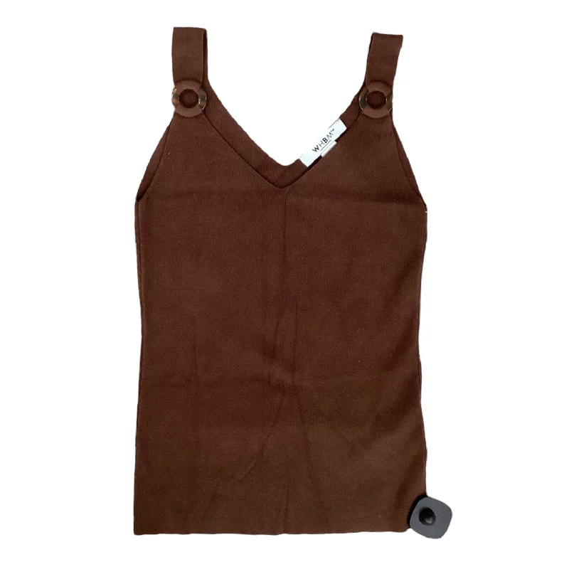 Top Sleeveless By White House Black Market In Brown, Size: Xs