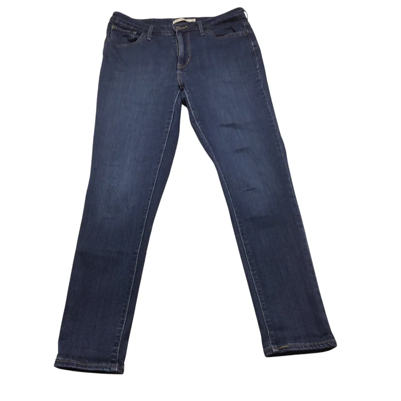 Jeans Skinny By Levis In Blue Denim, Size: 8