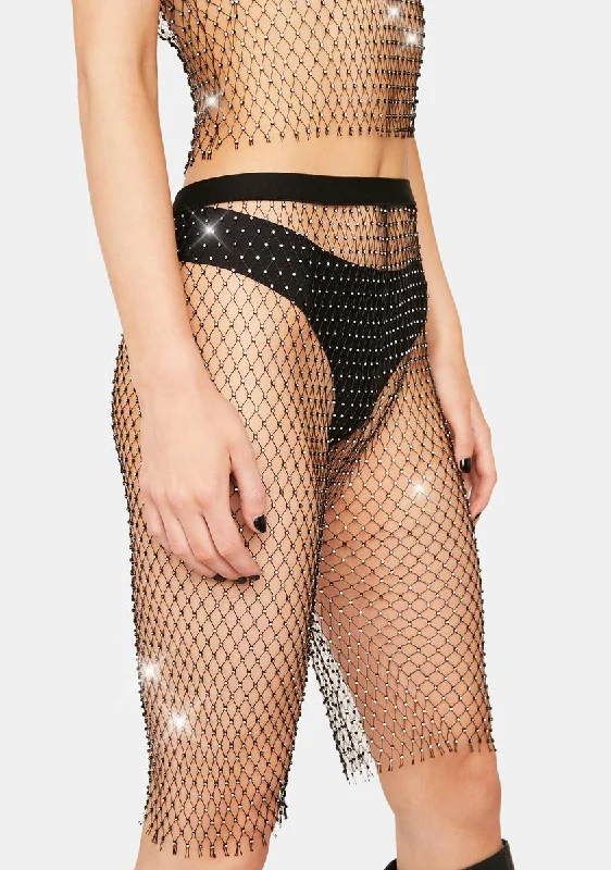 Blackout Bring The Bling Biker Shorts