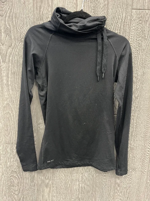 Athletic Sweatshirt Collar By Nike In Black, Size: M