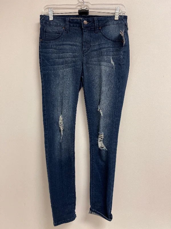 Jeans Skinny By Signature Studio In Blue Denim, Size: 4