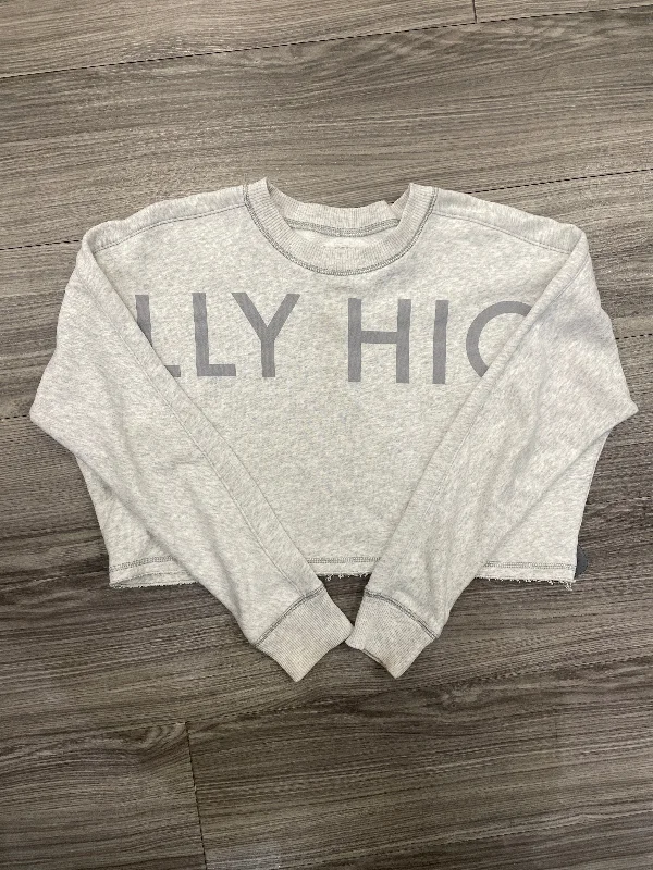 Sweatshirt Crewneck By Hollister In Grey, Size: Xs