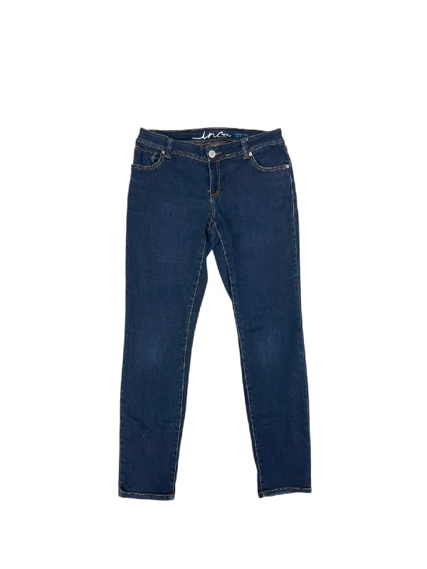 Jeans Skinny By Inc In Blue Denim, Size: 8