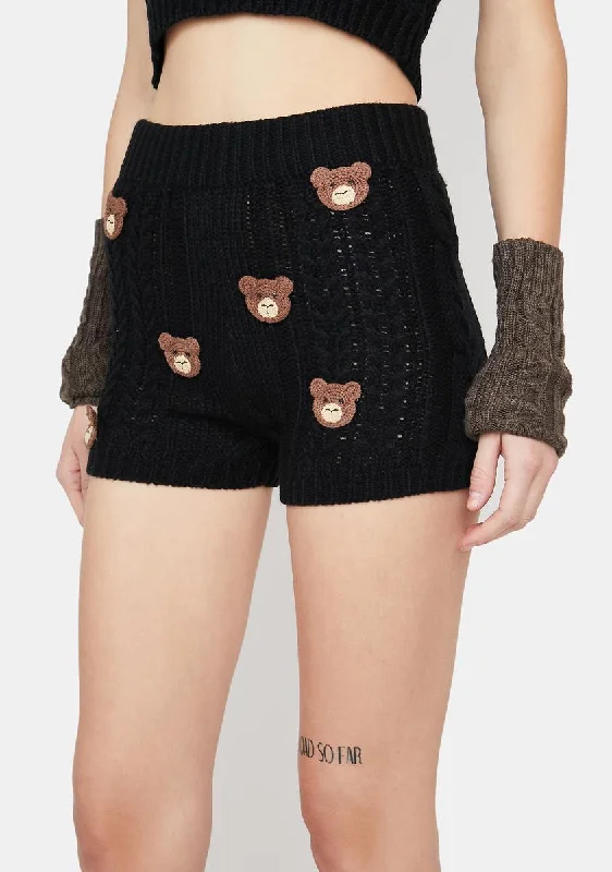 Teddy Time Knit Shorts