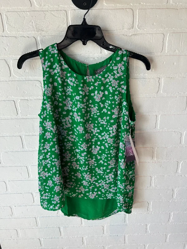 Top Sleeveless By Vince Camuto In Green, Size: S