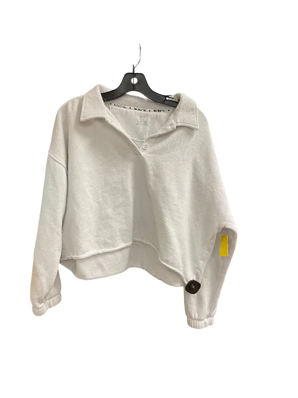 Sweatshirt Collar By Aerie In White, Size: M