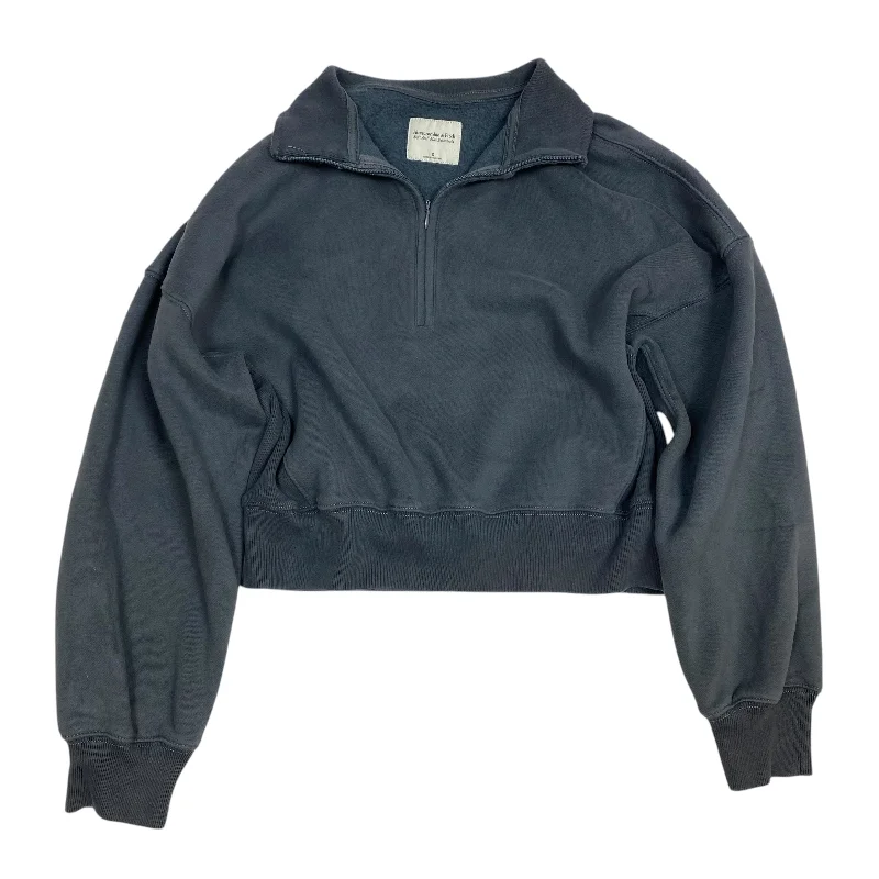 Sweatshirt Collar By Abercrombie And Fitch In Grey, Size: S