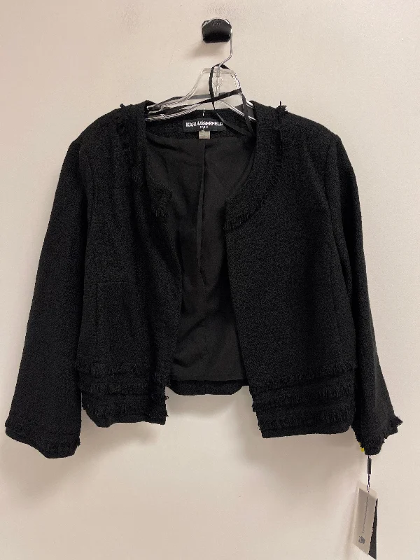 Blazer By Karl Lagerfeld In Black, Size: Xl