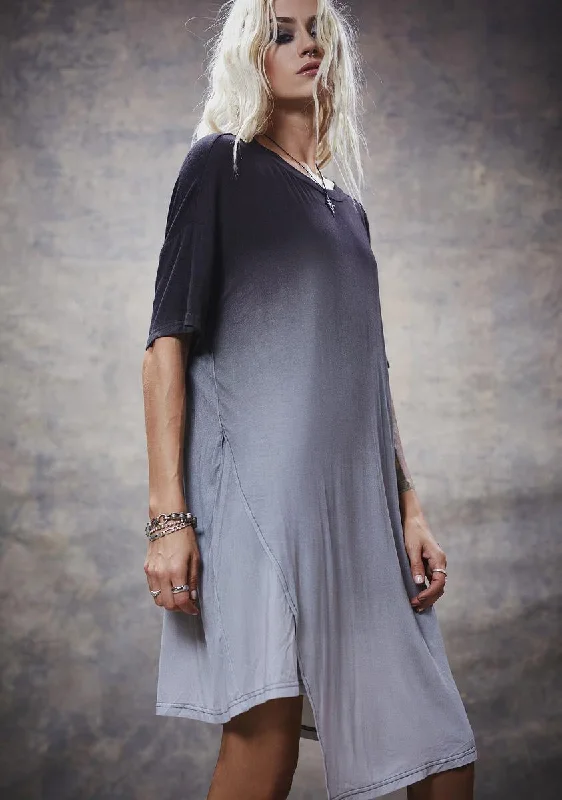 Filter Dip Dye Two Panel Draped Tee