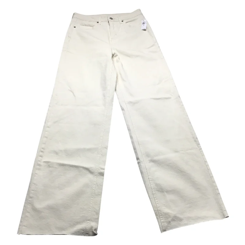 Jeans Wide Leg By Old Navy In Cream Denim, Size: 6