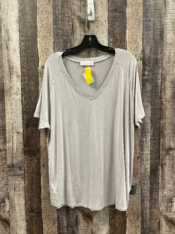 Tunic Short Sleeve By Cme In Grey, Size: L