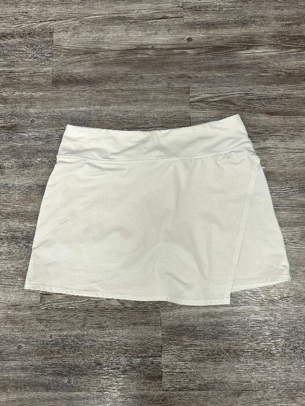 Athletic Skort By Athleta In White, Size: L