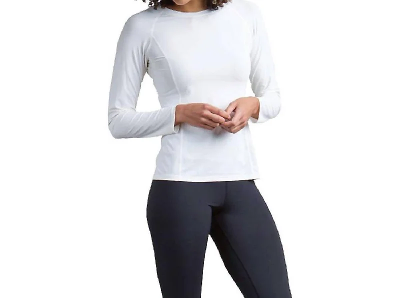 Give-N-Go Performance Base Layer Crew Tee In Alyssum