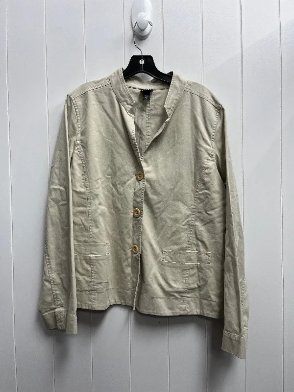 Blazer By Eileen Fisher In Cream, Size: L