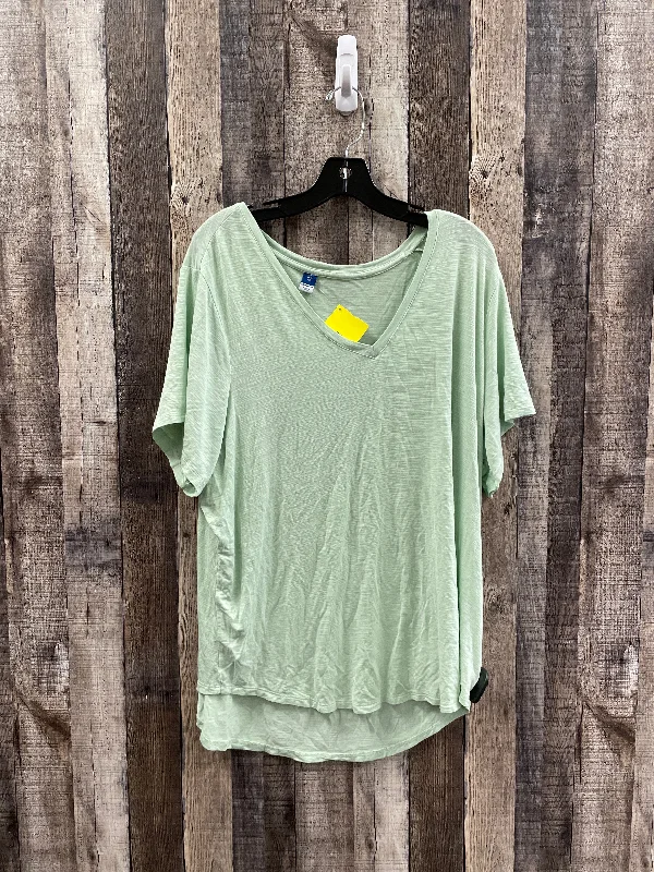 Top Short Sleeve By Old Navy In Green, Size: 2x