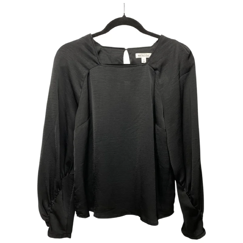 Top Long Sleeve By Prologue In Black, Size: S