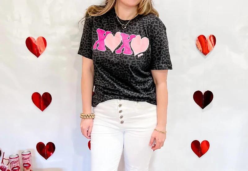 Xoxo Tee In Grey