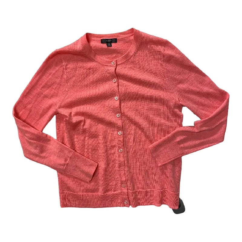 Sweater Cardigan By J. Crew In Pink, Size: Xs