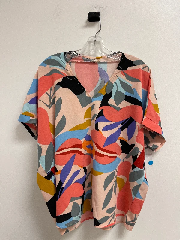 Top Short Sleeve By Jodifl In Multi-colored, Size: S