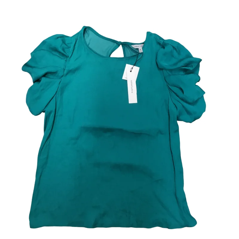 Top Short Sleeve By Naked Zebra In Teal, Size: M