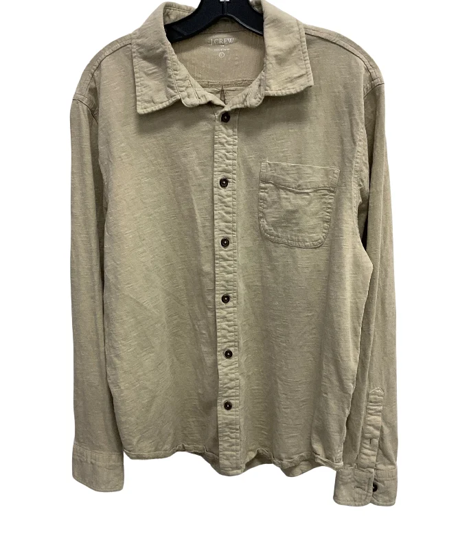 Top Long Sleeve By J. Crew In Tan, Size: L