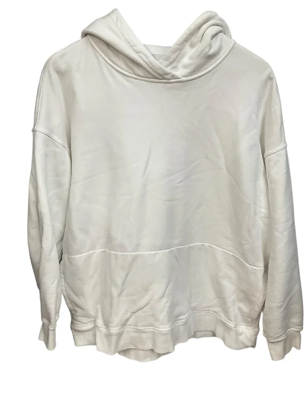 Sweatshirt Hoodie By Lululemon In White, Size: M