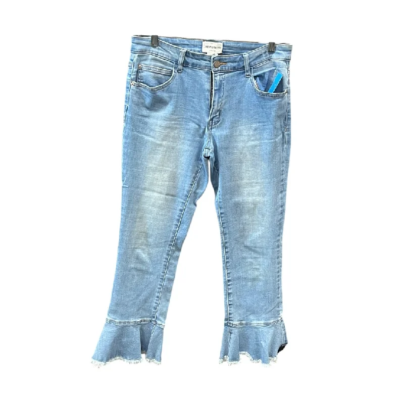 Jeans Cropped By For The Republic In Blue Denim, Size: 8