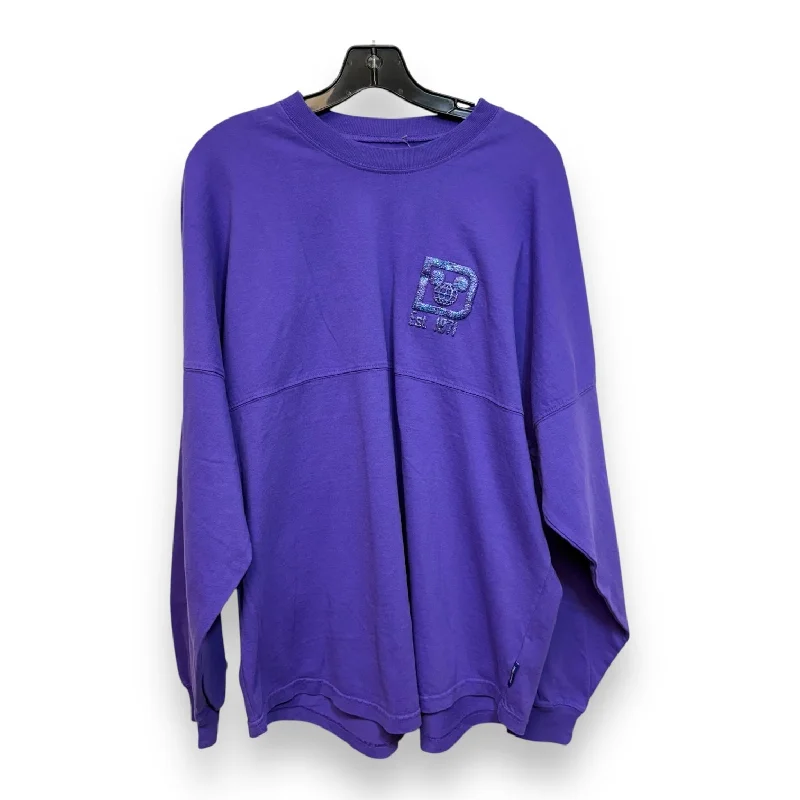 Top Long Sleeve By Disney Store In Purple, Size: S