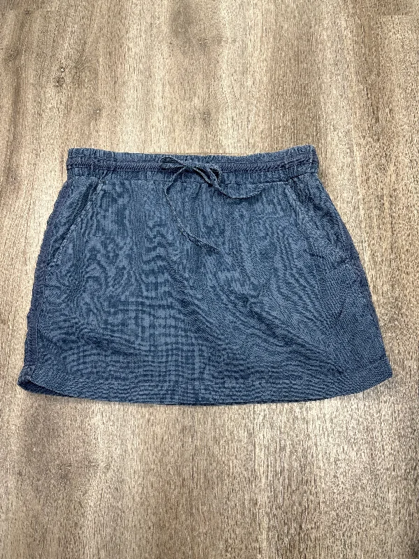 Skirt Mini & Short By Cloth & Stone In Blue, Size: M