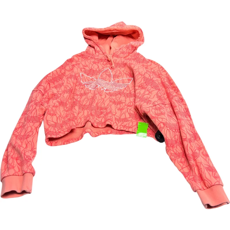 Sweatshirt Hoodie By Adidas In Pink, Size: Xl