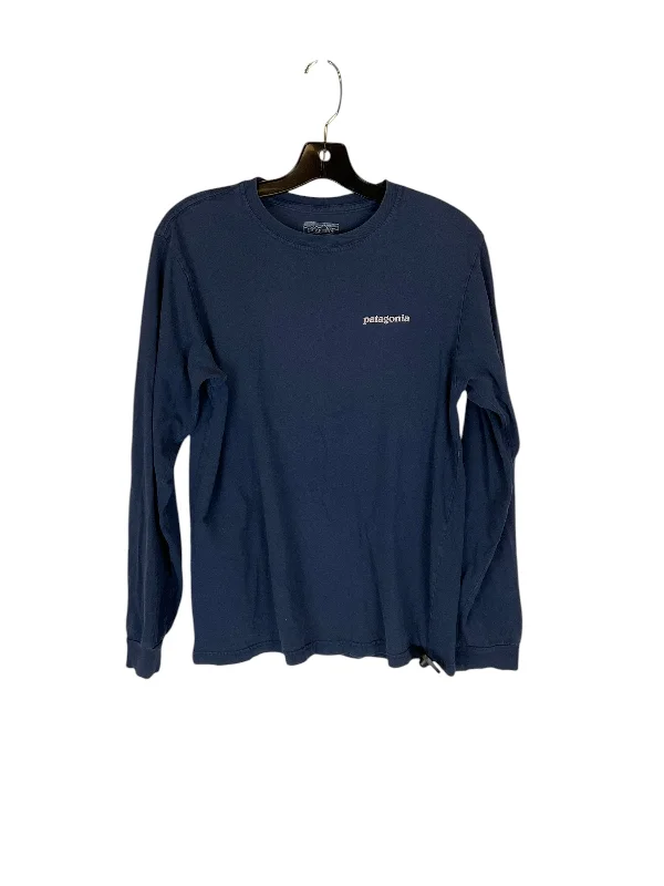 Top Long Sleeve Designer By Patagonia In Navy, Size: S