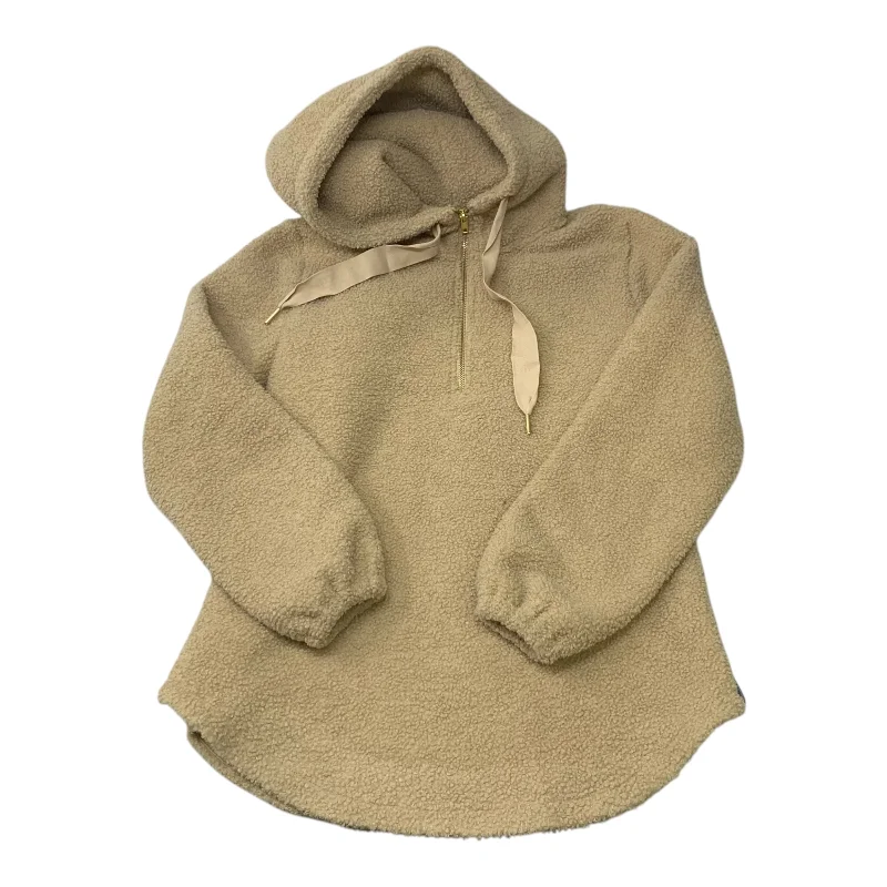 Sweatshirt Hoodie By Loft In Tan, Size: Xs