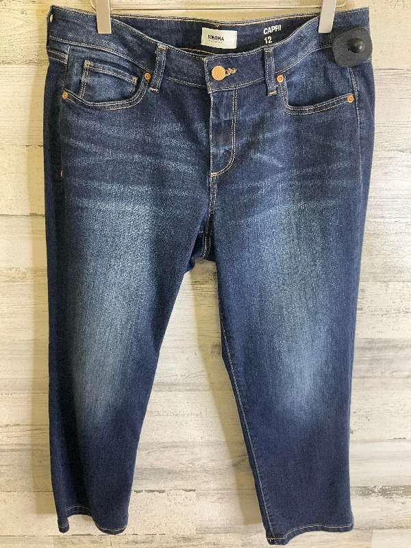 Capris By Sonoma In Blue Denim, Size: 12