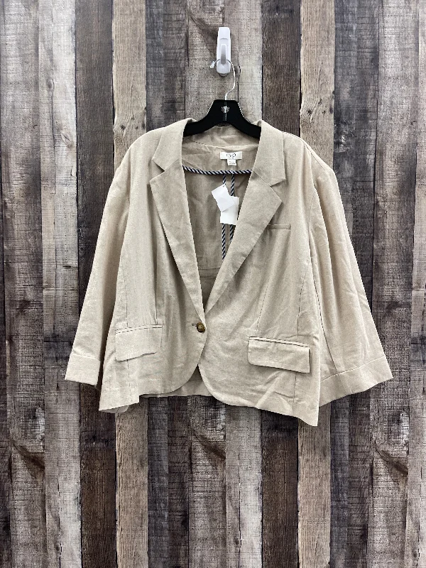 Blazer By Cato In Tan, Size: 3x