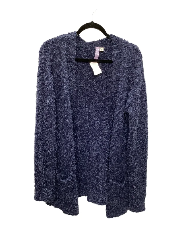 Sweater Cardigan By Alya In Blue, Size: L