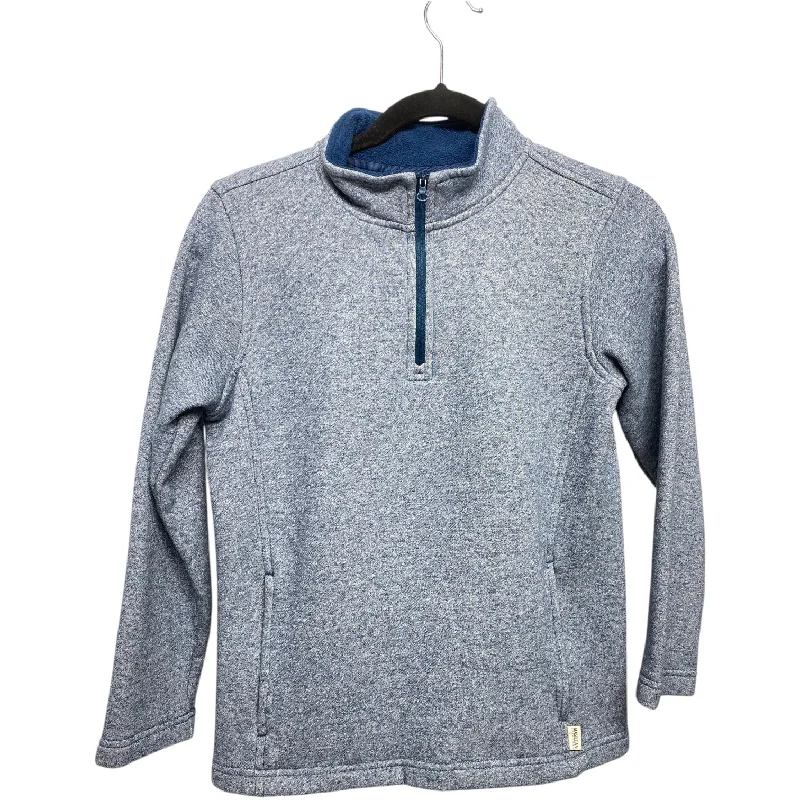 Sweatshirt Collar By Magellan In Blue & White, Size: M