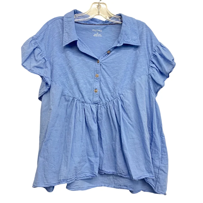 Top Ss By Pilcro In Blue, Size:Xl