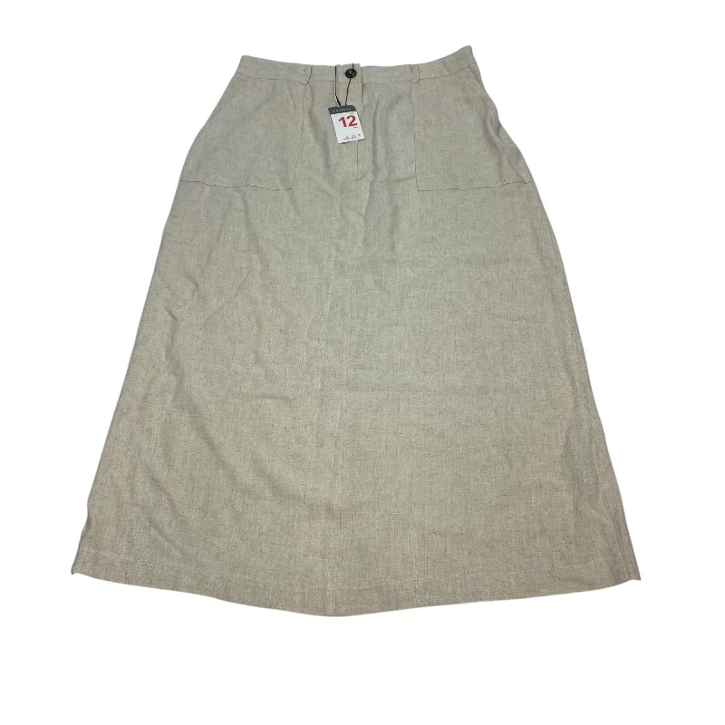 Skirt Midi By Primark In Cream, Size: L