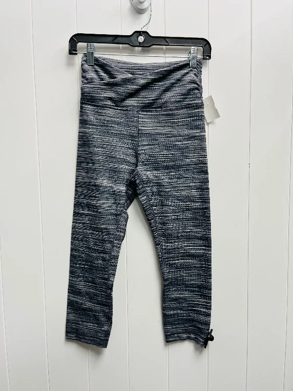 Athletic Capris By Lululemon In Blue, Size: 6