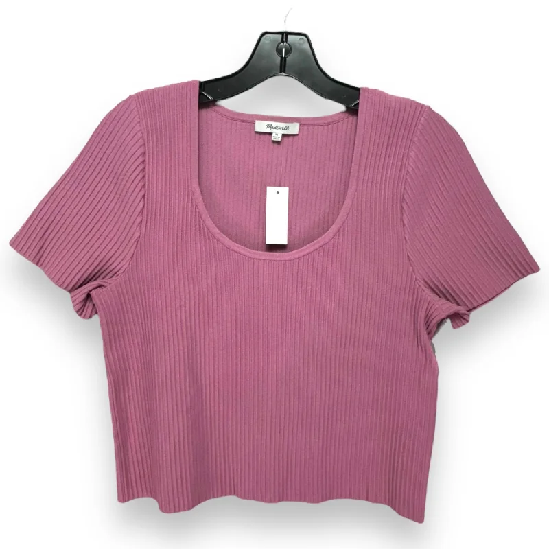 Top Short Sleeve By Madewell In Pink, Size: Xl