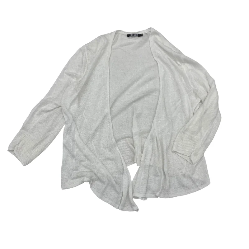 WHITE SWEATER CARDIGAN by NIC + ZOE Size:XL